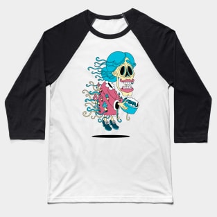 Zombie Granny Baseball T-Shirt